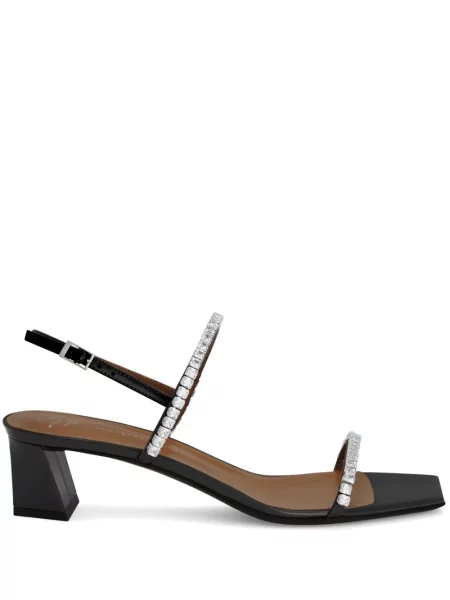 Sandale Giuseppe Zanotti de cristal negru