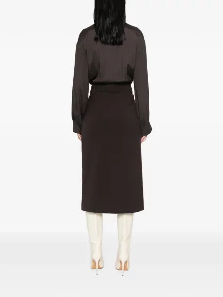 Rochie tip cămașă Twinset maro