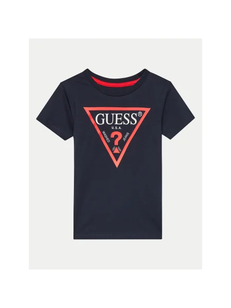 Guess Póló Sötétkék Regular Fit kék