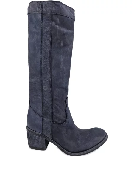 Kožené kozačky Madison.maison modré