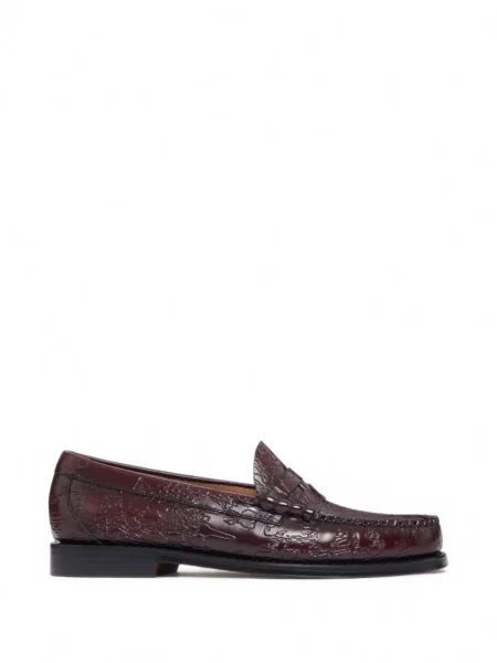Pantofi loafer G.h.bass din piele roșu