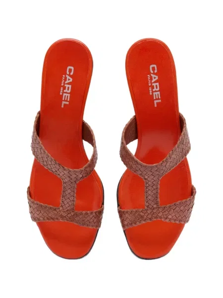 Papuci tip mules Carel Paris din piele maro