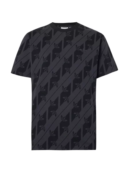 TRIČKO MONOGRAM AOP černé