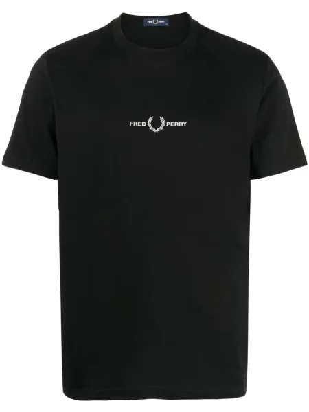 Tricou Fred Perry cu broderie negru