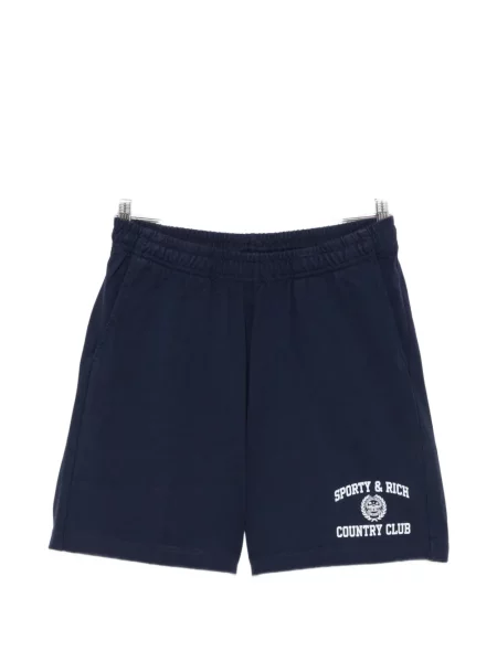 Pantaloni scurți Sporty & Rich cu imagine albastru
