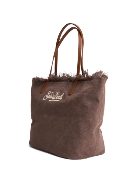 Shopper táska Mc2 Saint Barth rojtokkal barna