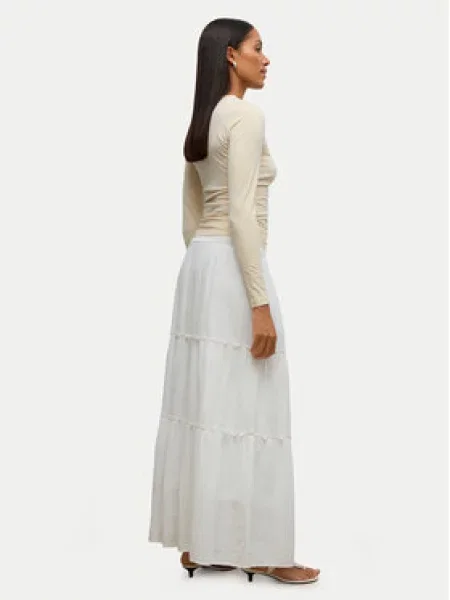Maxi sukně Vero Moda bílé