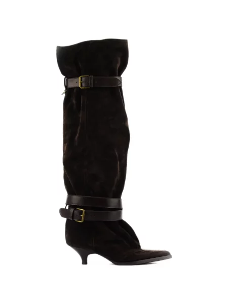 Botine Elena Iachi cu cataramă maro