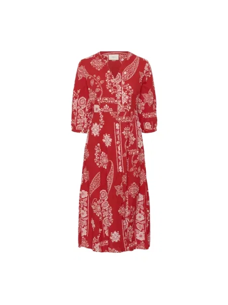 Sukienka koszulowa Cream czerwona