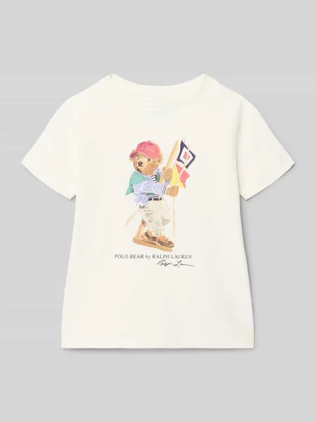 T-shirt o kroju regular fit z czystej bawełny Polo Ralph Lauren biała