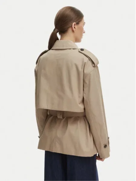 Tommy Hilfiger kratki ženski baloner od pamuka bež