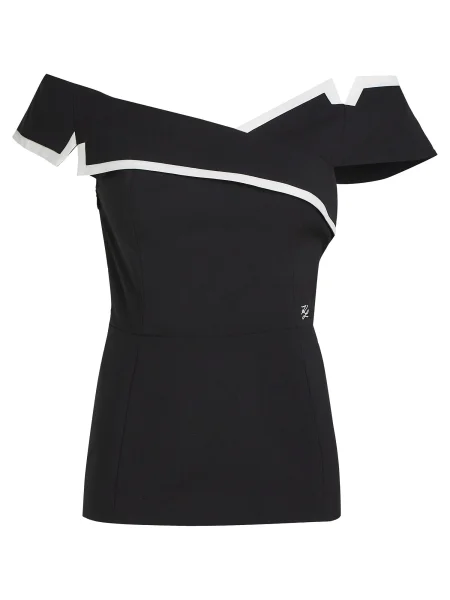 Karl Lagerfeld Bluză negru