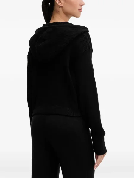 Hanorac cu glugă Guess cu broderie negru