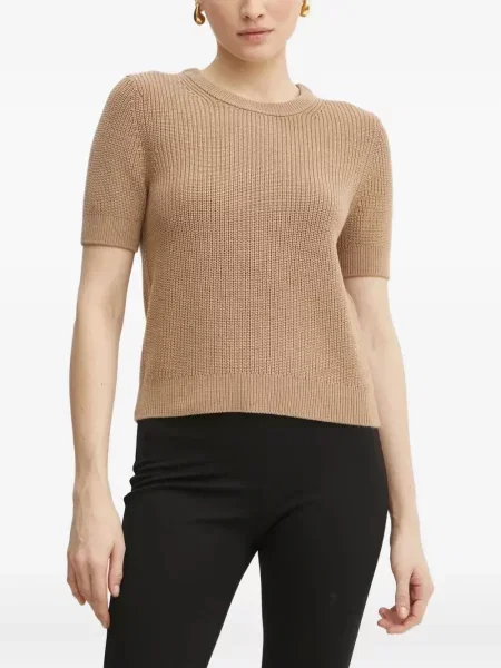 Кожено портмоне Michael Michael Kors с връзки с принт кафяво