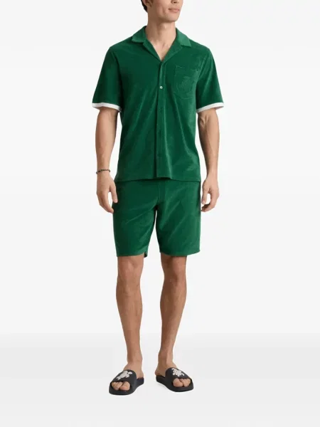 Bermude Vilebrequin din material terry cu cordon verde