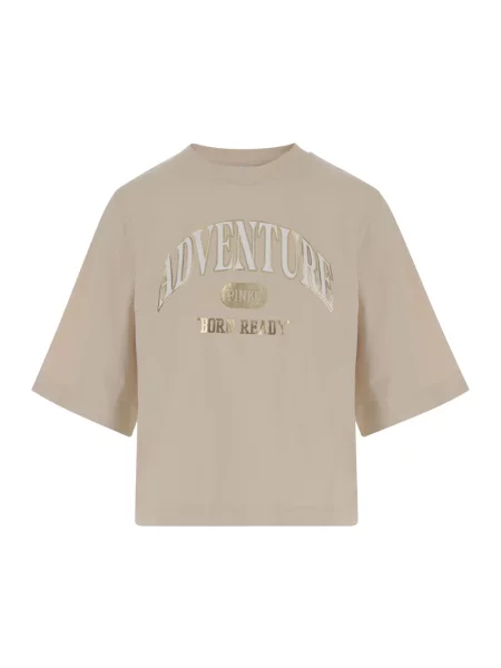 PINKO T-Shirt Niamey beżowy