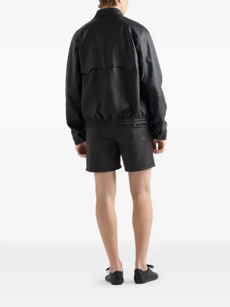 Geanta de piele Prada negru