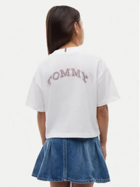 Dětské tričko Tommy Hilfiger bílé
