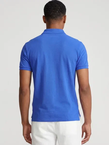 Polokošeľa Polo Ralph Lauren so sieťovinou modrá
