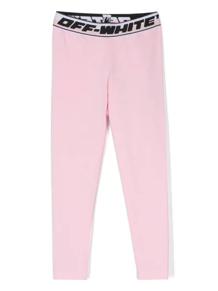 Legginsy dziecięce Off-white białe