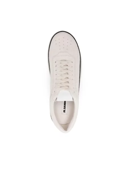 Sneakersy Jil Sander zamszowe białe