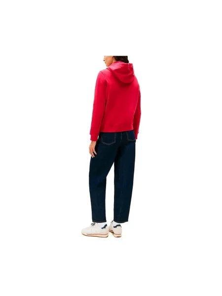 Geacă de blugi Tommy Jeans cu autograf roz