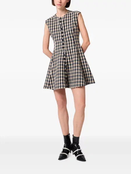 Rochie Msgm cu model argyle negru