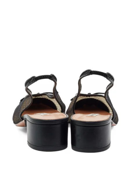 Pantofi cu toc Aquazzura cu funde slingback negru