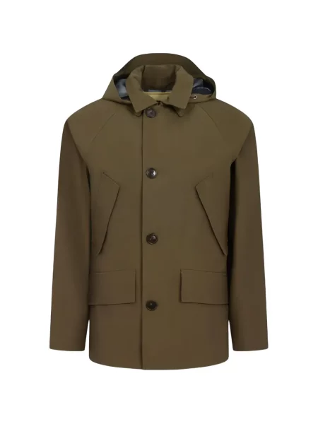 Μπουφάν Woolrich με κουκούλα πράσινο