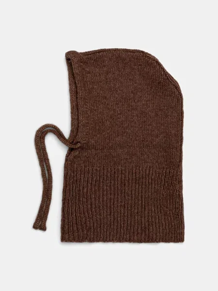 Шапка Answear.lab с капюшоном коричневая