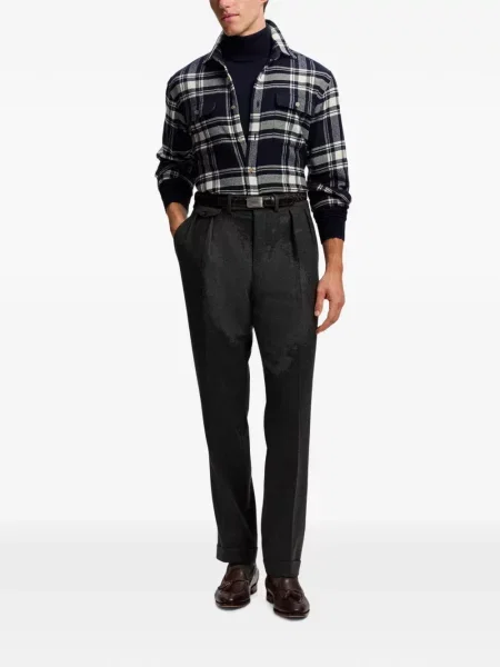 Καρό πουκάμισο Ralph Lauren Purple Label μπλε