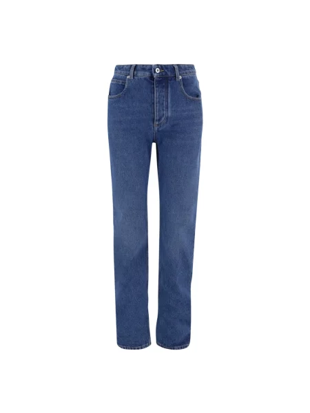 Jeansy straight leg Bottega Veneta niebieskie