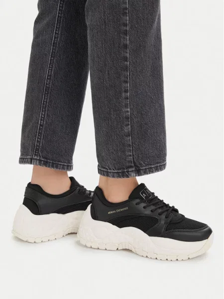 Armani Exchange Sneakersy czarny