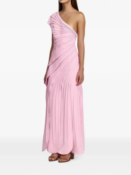 Rochie maxi Acler cu un umăr gol roz
