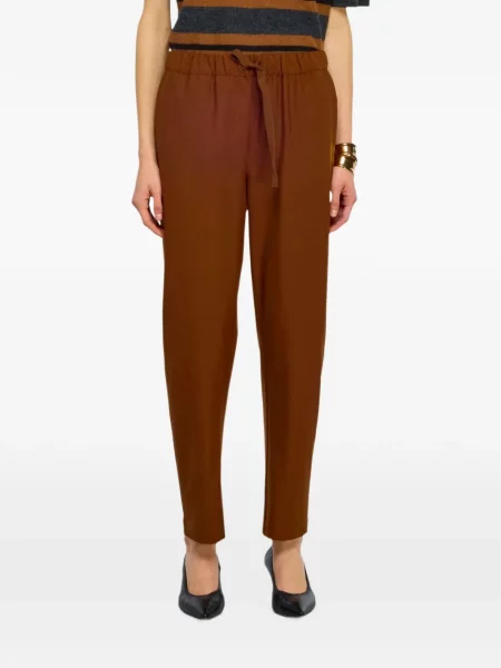 Pantaloni Semicouture cu cordon maro
