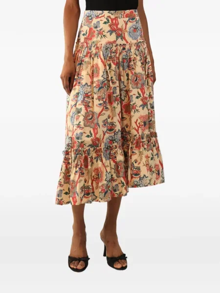 Fustă midi Cara Cara cu model floral cu imagine