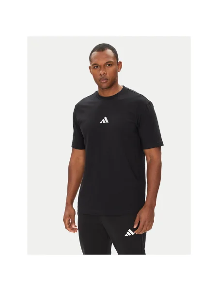 Adidas Póló Essentials Small Logo Regular Fit fekete