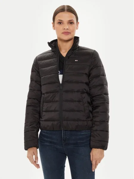 Tommy Jeans Geacă din puf negru