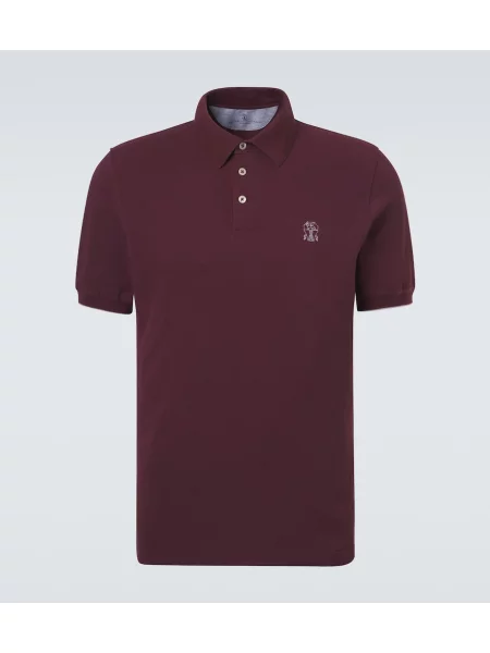 Tricou polo Brunello Cucinelli cu autograf