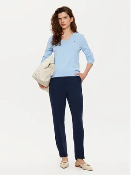 Tommy Hilfiger Chino kalhoty Tmavomodrá