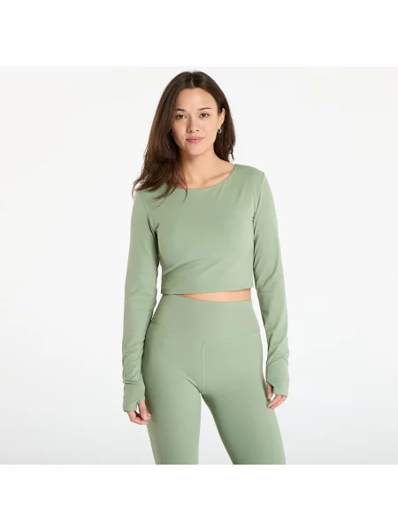 Tričko Urban Classics Ladies Sports Longsleeve Matcha Green XS zelené