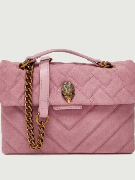 Kurt Geiger London geantă de piele Kensington roz