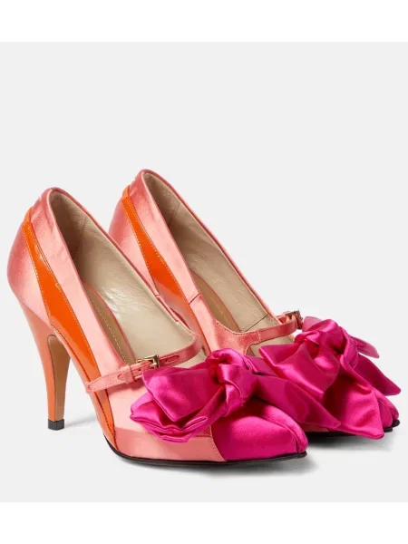 Satenaste salonarji Maison Margiela z lokom oranžna