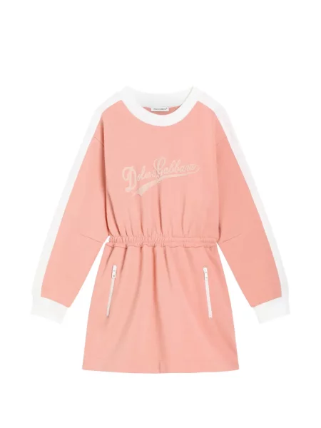 Sukienka dziecięca Dolce And Gabbana różowa