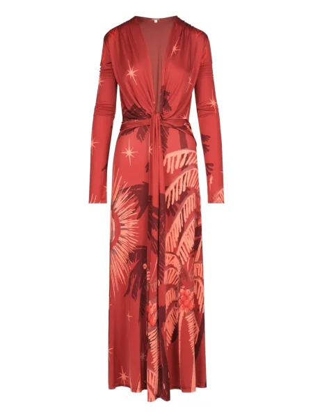 Rochie maxi Johanna Ortiz de costum roșu