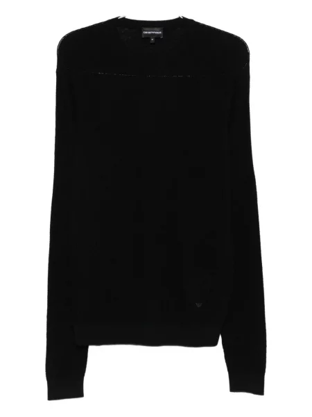 Sweter Emporio Armani wełniany czarny