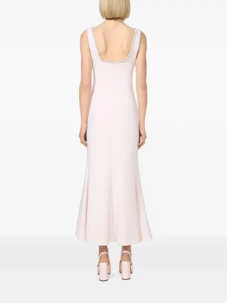 Rochie midi Costarellos din crep roz