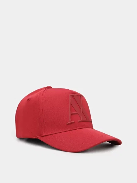 Armani Exchange Кепка Еластомультіестер бордовий