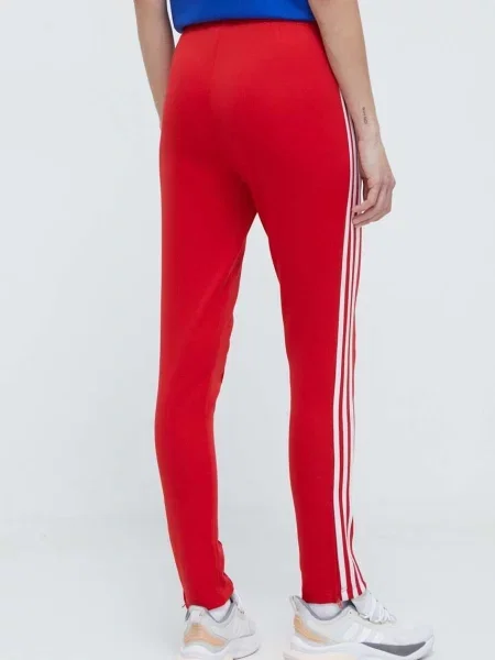 Legginsy Adidas Originals czerwone