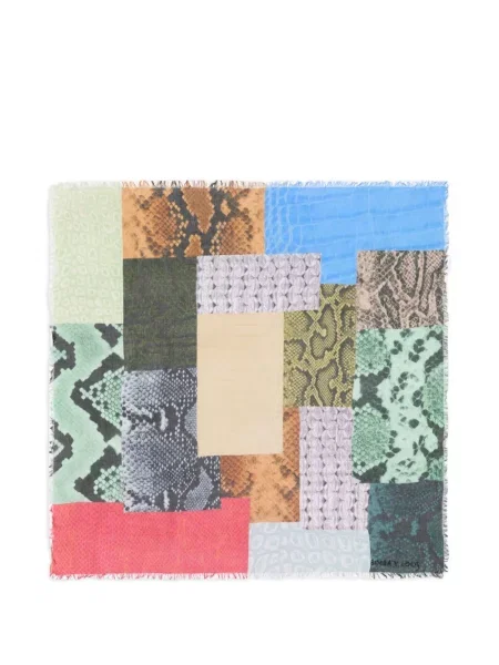 Fular Bimba Y Lola cu imprimeu geometric albastru